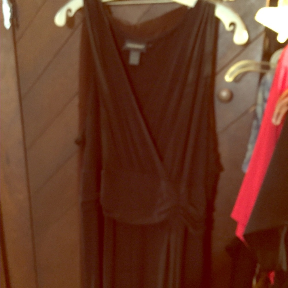 Black long pants suit